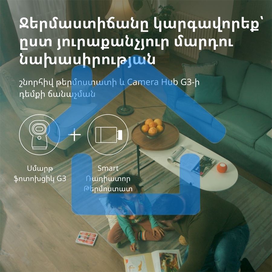 Термоголовка Aqara Smart Radiator Thermostat E1 (SRTS-A01) для радиат. резьбовой
