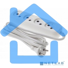 Сетевой удлинитель Buro BU-PSL4.3/W 3м (4 розетки) белый (пакет ПЭ)