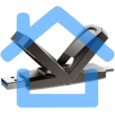 Флешка USB Netac US5 1Tb USB 3.2+TypeC Solid State Flash, up to 550MB/500Mb/s