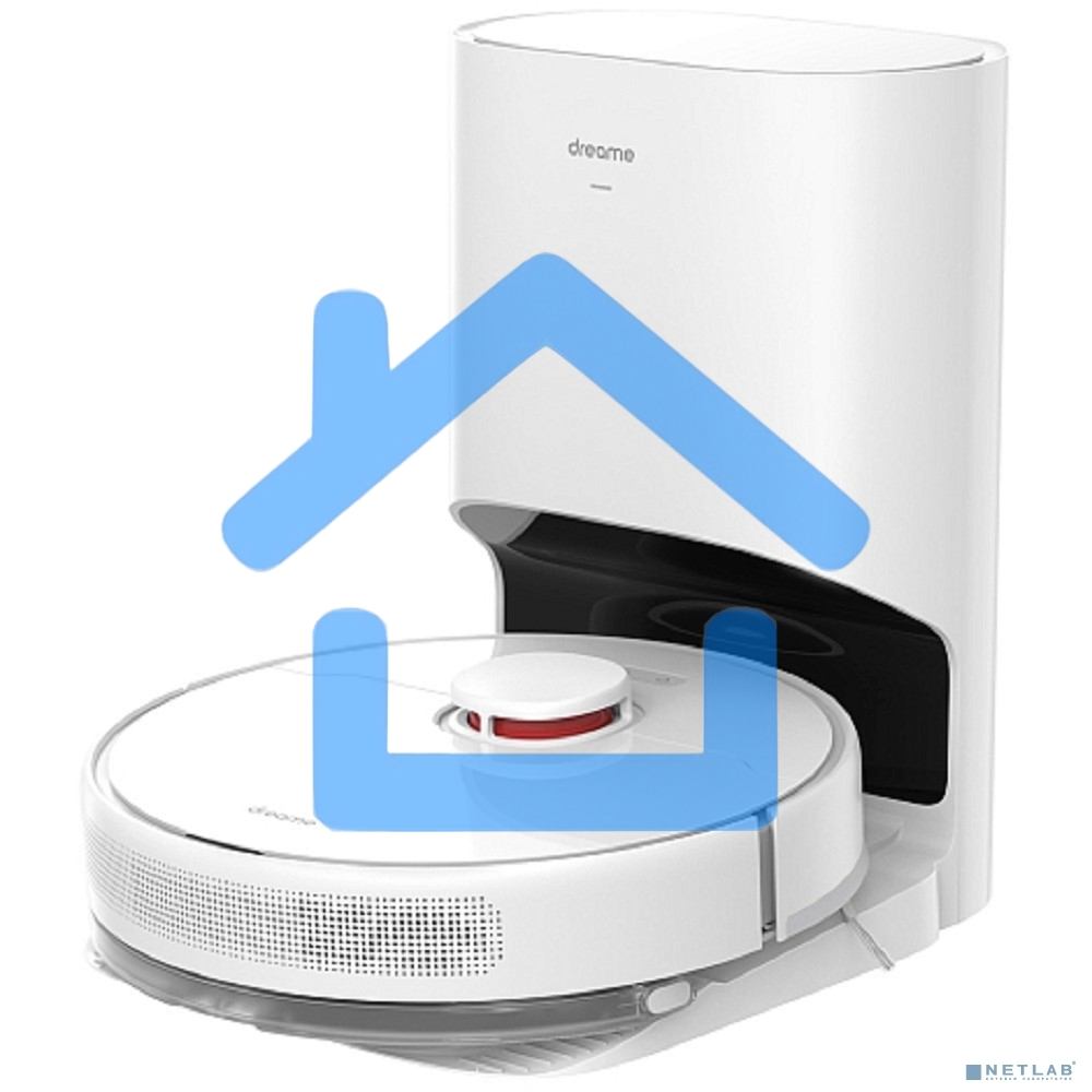 Робот-пылесос Dreame RLS3D Vacuum and Mop D10 Plus белый, 46 Вт, 5200 мА·ч Li-Ion, уборка сухая/влажная, пылесборник контейнер 0.4 л