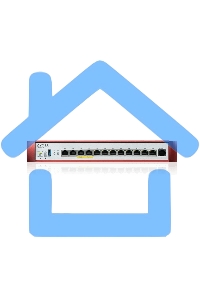 Межсетевой экран Zyxel USG FLEX 500H, Rack, 2xRJ-45: 1/2.5G (LAN/WAN), 2xRJ-45: 1/2.5G PoE+ (LAN/WAN), 8xRJ-45: 1G (LAN/WAN), 1xUSB3.0 **