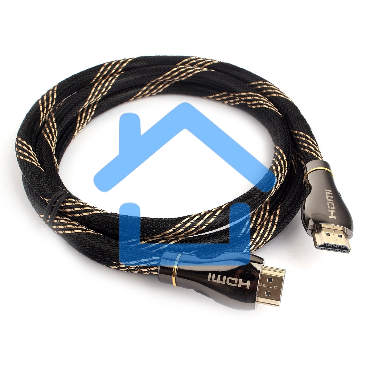 Кабель Cablexpert HDMI CCP-HDMI8К-1.5M, 19M/19M, v2.1, 8К, медь, позол.разъемы, экран, оплетка, 1.5м, черный, пакет