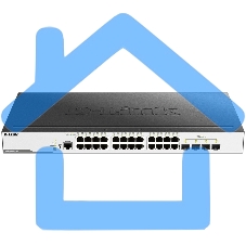 Коммутатор D-Link DGS-3000-28X/B, L2 Managed Switch with 24 10/100/1000Base-T ports and 4 10Gbase-X SFP+ ports.16K Mac address, 802.3x Flow Control, 4K of 802.1Q VLAN, VLAN Trunking, 802.1p Priority Queues, Tra