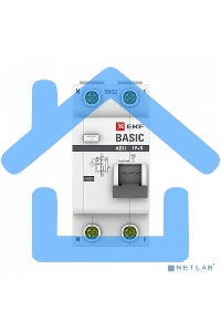 Выключатель автоматический дифференциального тока 1п+N C 25А 30мА тип АС эл. 4.5кА АД-12 Basic EKF DA12-25-30-bas