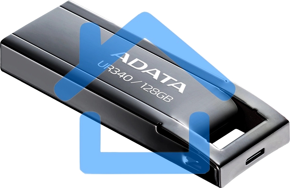Флешка USB ADATA UR340 (AROY-UR340-128GbK), 128Gb, USB 3.2, R/W 100/30, черный