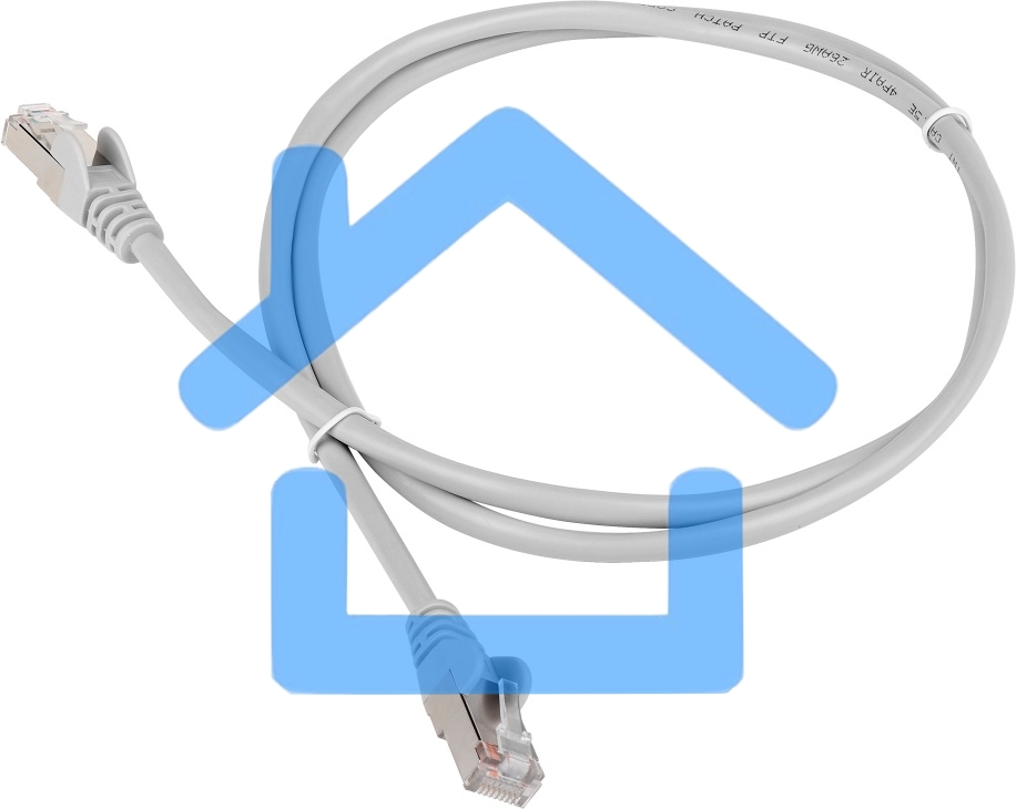 Кабель Patch cord Lanmaster TWT-45-45-1.5/S6-GY 1.5м FTP Cat 6 Grey