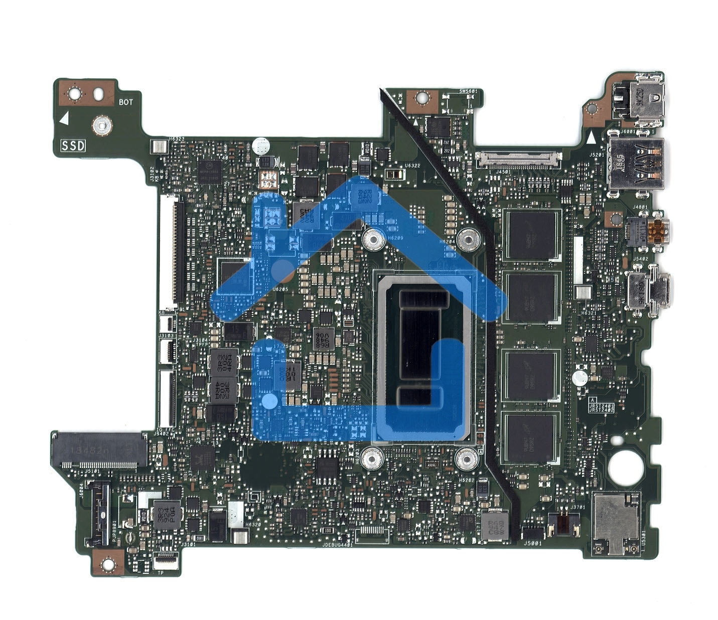 Материнская плата для Asus X406UA 4G/I3-7020U 90NB0FX0-R00082