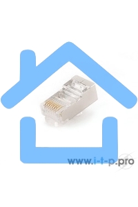 Коннектор Gembird Вилка RJ-45 LC-8P8C-001 (3-зубца) кат.5e, для одножильного кабеля (100 шт.)