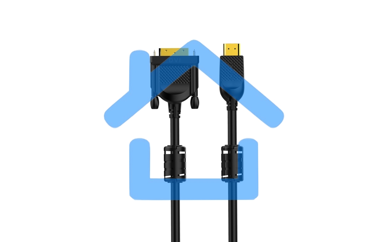 Кабель HDMI AM/DVI(24+1)M, 5м, CU, 1080P@60Hz, 2F, VCOM <CG484GD-5M>