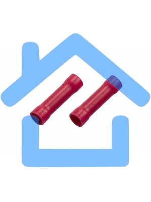 Соединительная гильза изолированная L-32 мм 6-10 мм² (ГСИ 10/ГСИ 6,0-10,0) красная Rexant