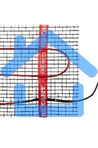 Теплый пол (нагревательный мат) Rexant PRO (RNX -2,0-440 площадь 2,0 м² (0,5х4,0 м)), 440 Вт,  двухжильный с экраном