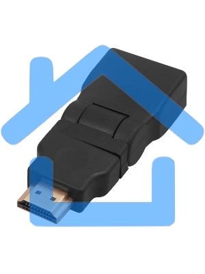 Переходник штекер HDMI - гнездо HDMI, поворотный Rexant 17-6813