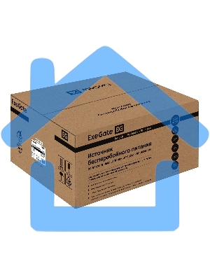 Источник бесперебойного питания (инвертор, синус, для котла, настенный) ExeGate FineSine SX-7000.LCD.AVR.2SH.T 7000VA/5000W, чистая синусоида, цветной LCD-дисплей, AVR, 2*Schuko+клеммы, линейно-интерактивный, внешняя батарея 48В до 200А·ч (поставляется от