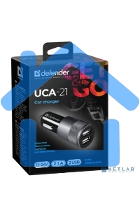 Зарядное устройство для авто Defender UCA-21 5V 2.1A