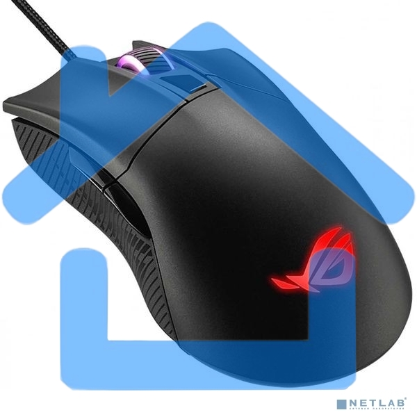 Мышь проводная ASUS ROG Gladius II Core черный, 6200 dpi, USB, кнопки - 6