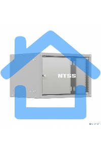 Шкаф коммутационный NTSS LIME (NTSS-WL6U5545GS) настенный 6U 550x450мм пер.дв.стекл несъемн.бок.пан. 30кг серый 110град.