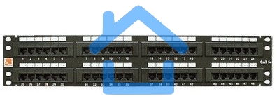 Патч-панель Lanmaster LAN-PP48UTP5E