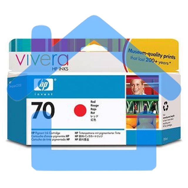 Картридж струйный HP №70 C9456A красный для HP DJ Z2100/Z3100 (130мл)
