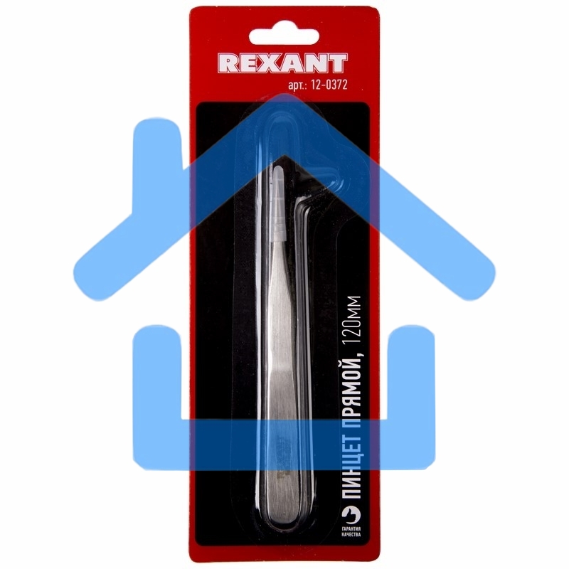 Пинцет прямой 120 мм (блистер) Rexant