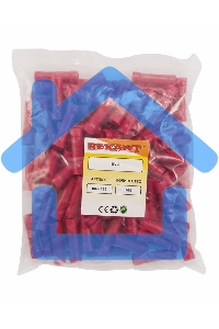 Соединительная гильза изолированная L-32 мм 6-10 мм² (ГСИ 10/ГСИ 6,0-10,0) красная Rexant