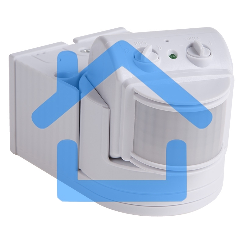 Датчик движения настенный ДДС 04, 180°, 1200 Вт,10-2000 Лк, 12 м, 10-420 сек. IP44 Rexant