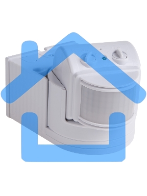 Датчик движения настенный ДДС 04, 180°, 1200 Вт,10-2000 Лк, 12 м, 10-420 сек. IP44 Rexant