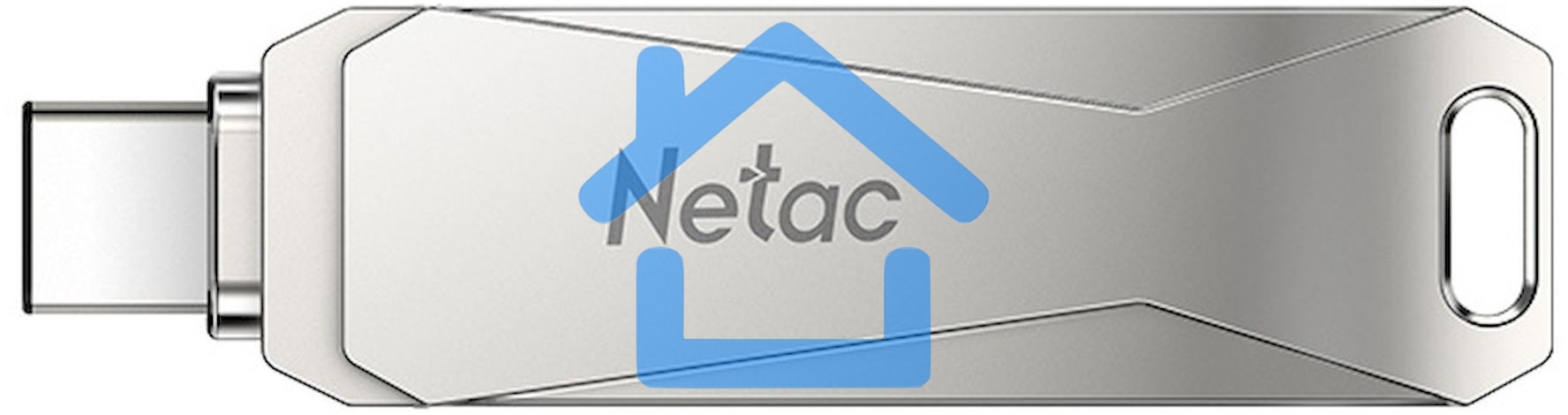 Флешка USB R/W Drive Netac U782C NT03U782C-128G-30PN dual USB3.0+TypeC 128Gb, retail version