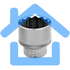 Головка торцевая, 32 мм, 12-гранная, CrV, 1/2