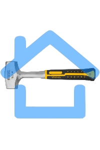 Кувалда Denzel 1 кг, цельнометаллическая, двухкомпонентная рукоятка