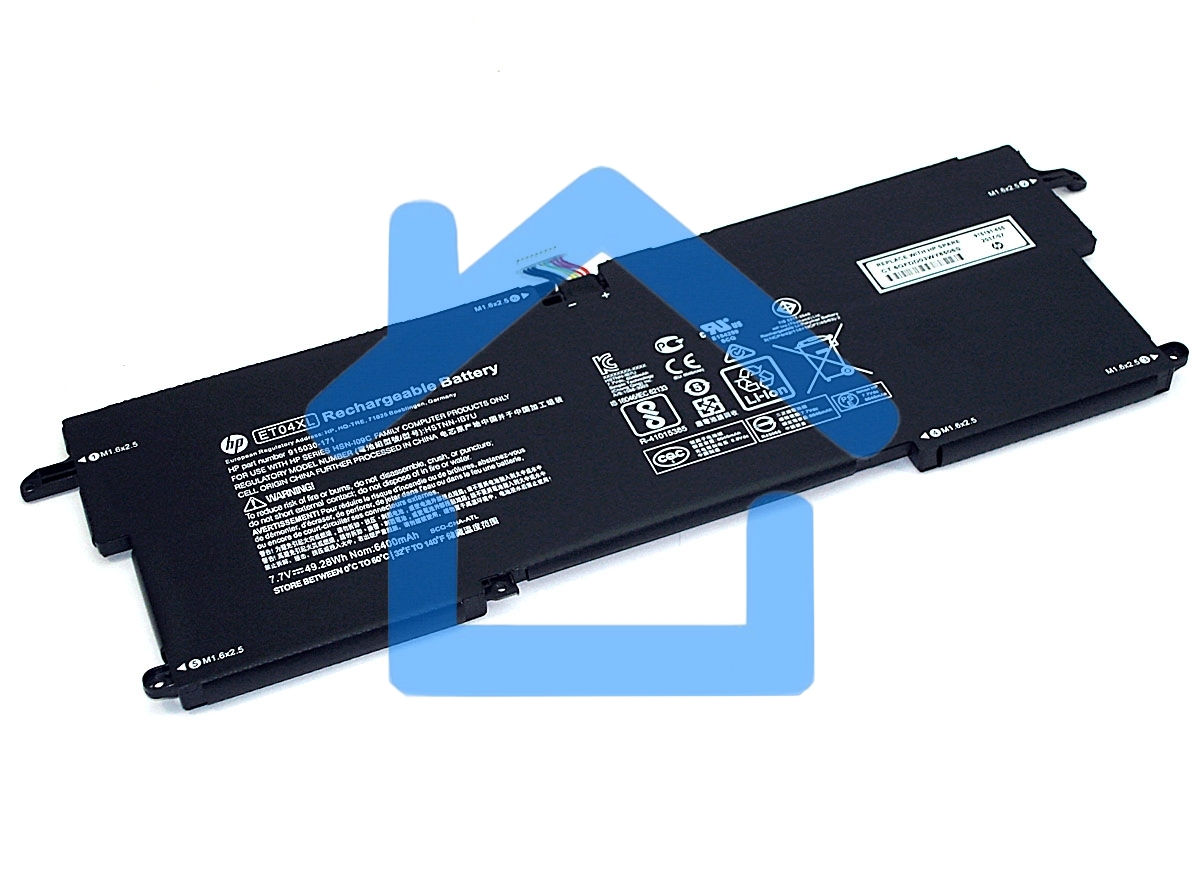 Аккумуляторная батарея для ноутбука HP HSTNN-IB7U (ET04XL) 7.7V 6470mAh