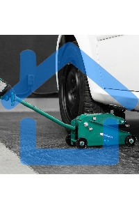 Домкрат гидравлический подкатной Сибртех 2,5 т, 148-387 мм, в пласт. кейсе