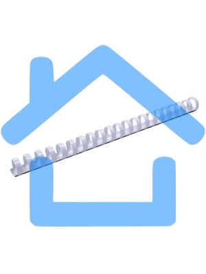 Пружины для переплета пластиковые Fellowes Lamirel LA-7867401 14мм белый 100 шт