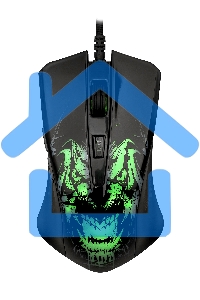 Мышь проводная Qumo Rampage M49 черный, 3200 dpi, USB, кнопки - 6