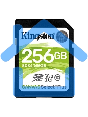 Флеш карта SDXC 256Gb Class10 Kingston <SDS2/256Gb>, Canvas Select 100R CL10 UHS-I