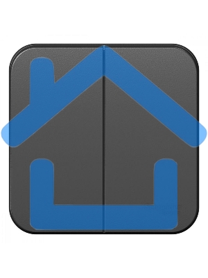 Выключатель 2-кл. ОП BLANCA (сх.5) 10А 250В изол. пласт. антрацит SchE BLNVA105016