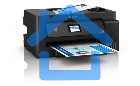 МФУ струйное Epson L14150, A3, цветной, печ. 38 стр/мин (ч/б) 24 стр/мин (цв.), 1200 x 4800 dpi (печать) 1200x2400dpi (скан.), USB, RJ-45, Wi-Fi