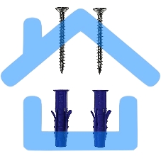 Держатель-органайзер для хранения садового инвентаря, на пять предметов, настенный, черный Rexant 38-0647