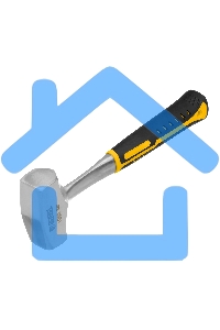 Кувалда Denzel 1 кг, цельнометаллическая, двухкомпонентная рукоятка