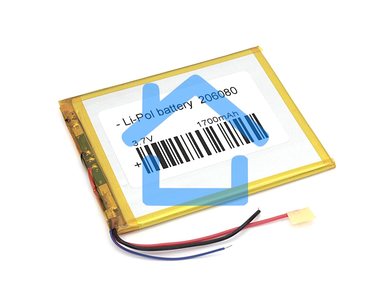 Аккумулятор Li-Pol (батарея) 2*60*80мм 3pin 3.7V/1700mAh