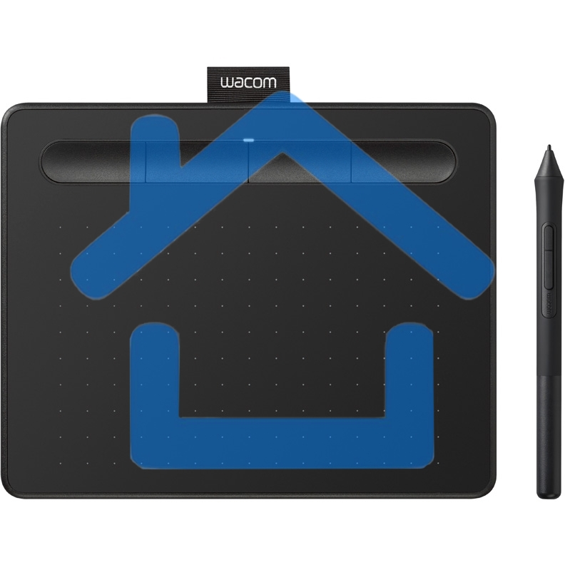 Планшет для рисования Wacom Intuos S CTL-4100K-N USB черный