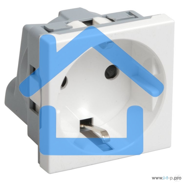 Розетка Iek (CKK-40D-RSZB2-K01-K) РКС-20-30-П-К Розетка с з/к 2к (на 2 модуля) ПРАЙМЕР белая