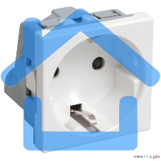 Розетка Iek (CKK-40D-RSZB2-K01-K) РКС-20-30-П-К Розетка с з/к 2к (на 2 модуля) ПРАЙМЕР белая