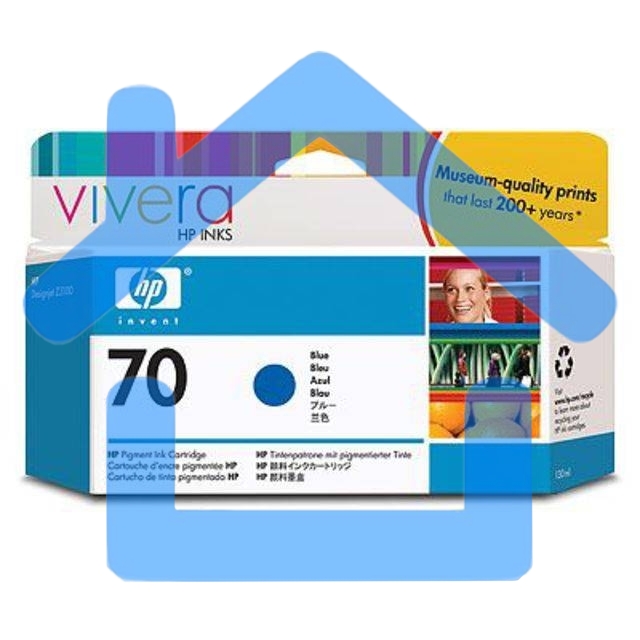 Картридж струйный HP №70 C9458A голубой для HP DJ Z2100/Z3100 (130мл)