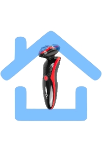 Электробритва Centek CT-2168 (красный) ротор 3D, влажное бритье, 3 плав.головки, 2-ные лезвия, до 50 мин раб