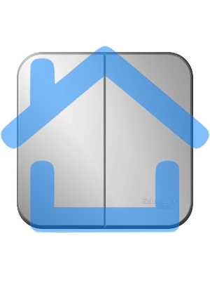 Выключатель 2-кл. ОП BLANCA (сх.5) 10А 250В изол. пласт. алюм. SchE BLNVA105013