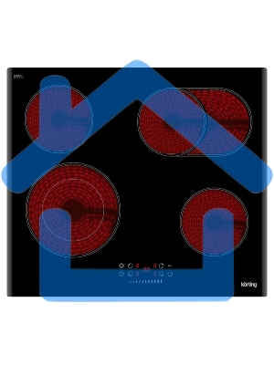 Электрическая варочная панель Korting HK 62550 B