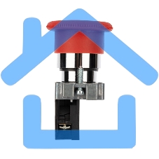 Кнопка XB2-BS поворотная красная грибок NC Rexant