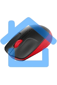 Мышь беспроводная Logitech M190 черный/красный, 1000 dpi, радиоканал, USB, кнопки - 3