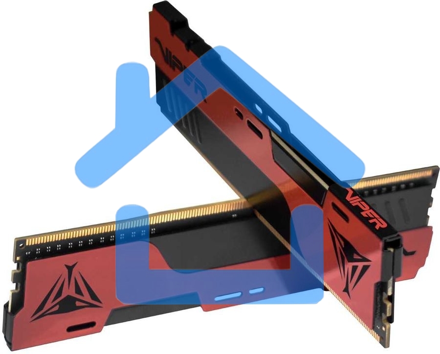 Оперативная память Patriot Viper Elite II, DDR4, 32Gb (2x16 Gb), 3200 MHz, CL18, DIMM, радиатор, красный, черный