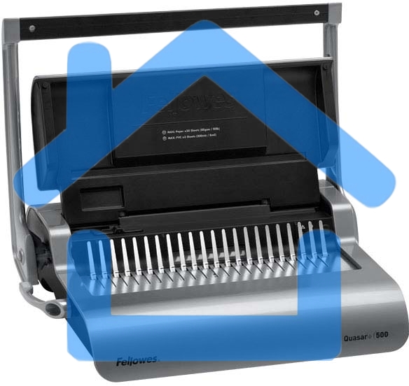 Брошюровщик Fellowes QUASAR+ на пластиковую пружину, сшивает до 500 лст., перфорирует 22 лст., шт 